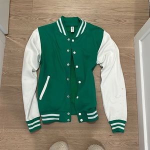 Green bomber jacket